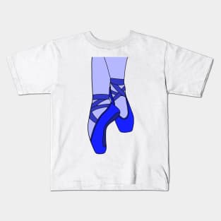 Blue pointe shoes Kids T-Shirt